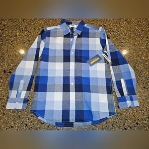 Youth Large Old Navy button down plaid shirt